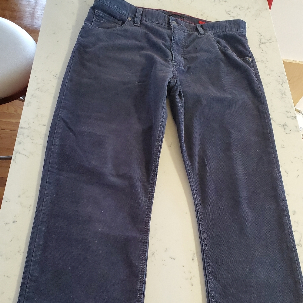 Alberto Bicolour Corduroy Pants